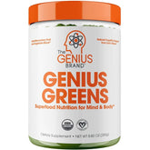 Genius Greens daily detox and mental clarity supplement – front label view